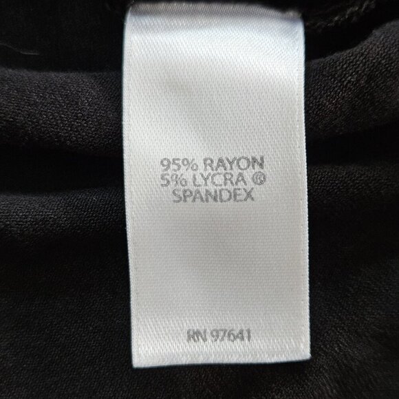 J Jill Wearever Tank Top Womens L Black Back Tie Back Goth Cottage Summer City - Picture 9 of 13